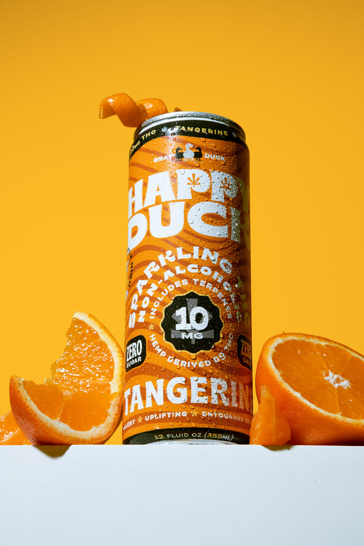 THC Infused Tangerine Seltzer | 10mg | 4 pack