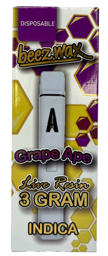 Beezwax 3g Disposable THCa Vape - Grape Ape