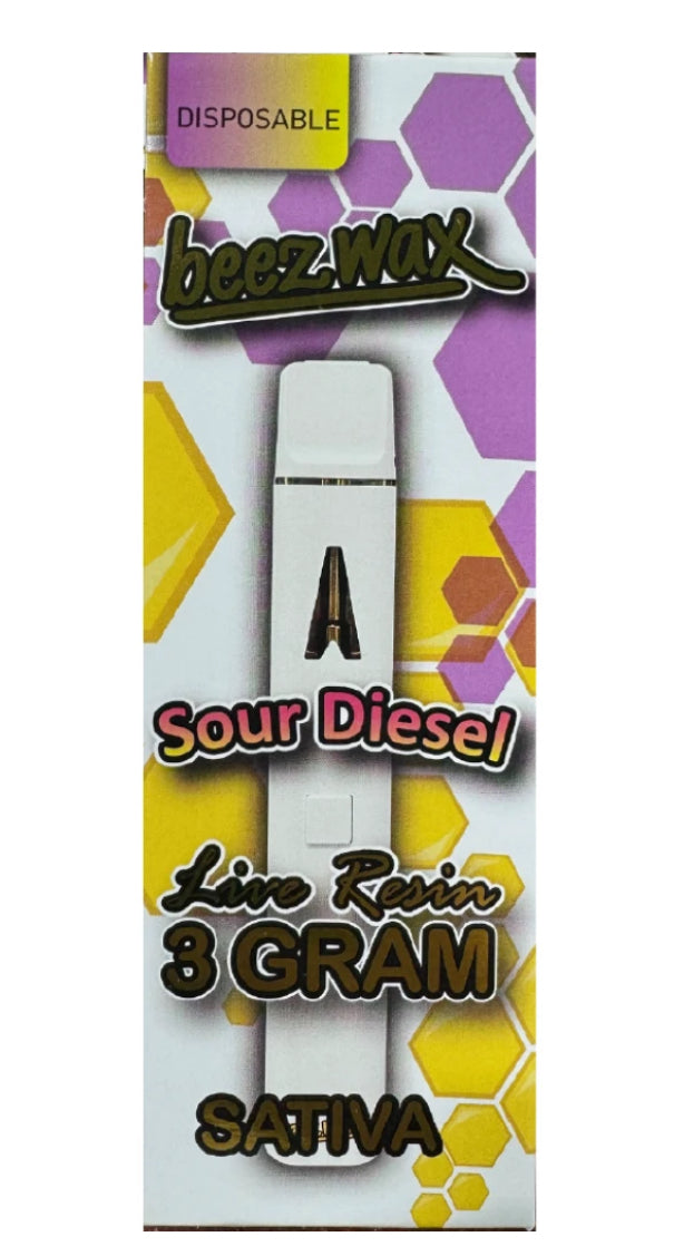 Beezwax 3g Disposable THCa Vape - Sour Diesel