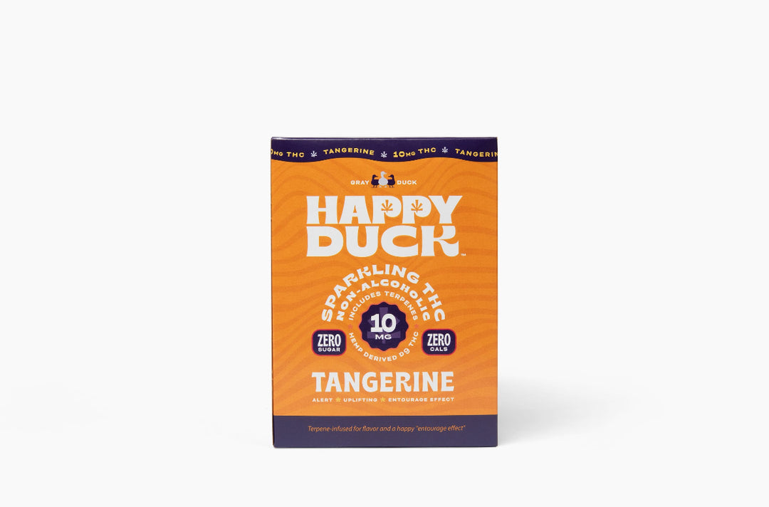 THC Infused Tangerine Seltzer | 10mg | 4 pack