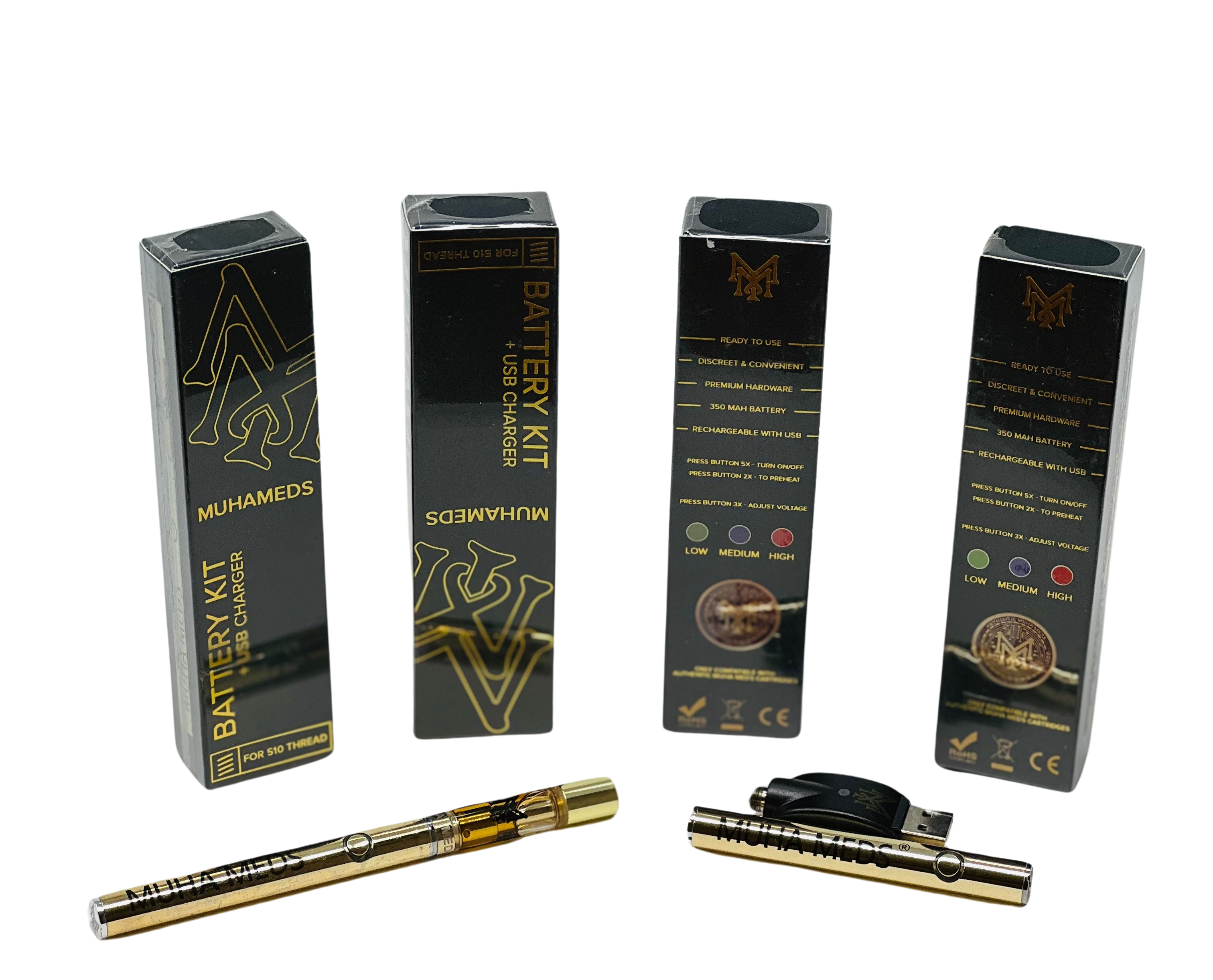 Muha Meds Battery 5.10 Threaded Comp: The Perfect Rechargeable Base Battery for Muha Meds Cartridges BKR Brands Muha Meds Battery 5.10 Threaded Comp: The Perfect Rechargeable Base Battery for Muha Meds Cartridges BKR Brands
