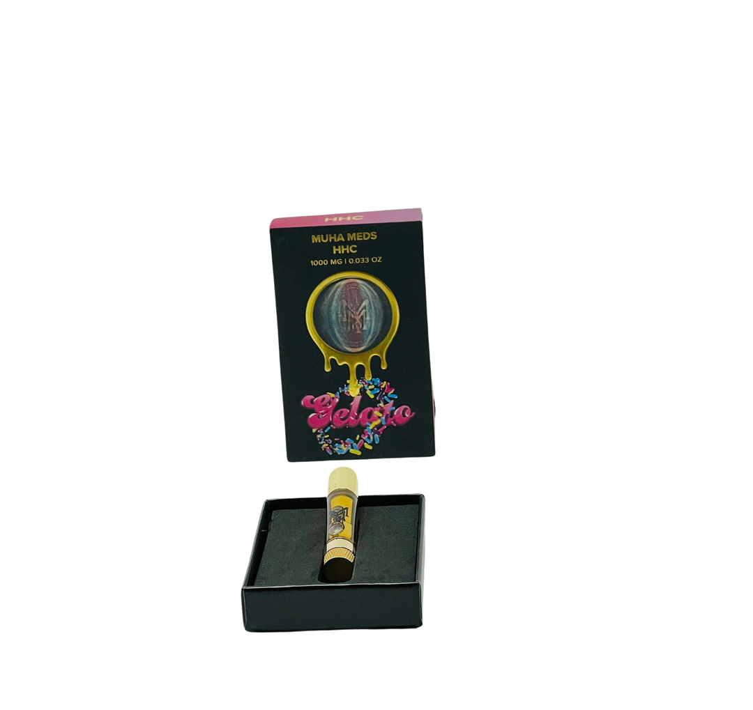 MUHA MEDS HHC 5.10 GELATO MUHA-510-HHC 5.10 Thread Vape Cartridge by Muha Meds with Gelato and HHC SKU MUHA-510-HHC-GE