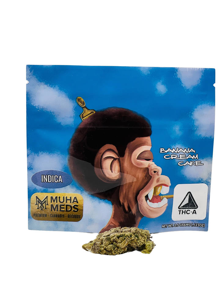 Muha Meds 3.5 g THCA- Banana cream  MUHA-FLW-THCA-3.5 Flower by Muha Meds with Banana Cream and THCA SKU MUHA-FLW-THCA-3.5-BC